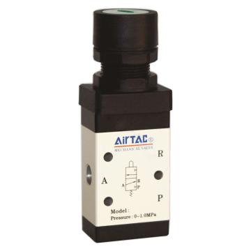 亚德客/AirTAC M5PF二位五通平头按钮型机械阀，M5PF21006G 售卖规格：1个