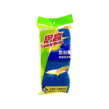 3M 思高防刮擦海绵百洁布，思高6233 售卖规格：1组