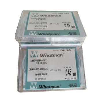 沃特曼/Whatman 滤膜，CA 47mm WH 0.45um，7000-0004 售卖规格：100片/盒