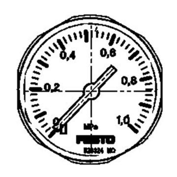 费斯托/FESTO 压力表，MA-27-1,0-M5-MPA，526324 M5，0至1Mpa 售卖规格：1个