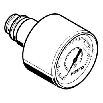 费斯托 压力表，PAGN-26-1M-P10，563736 QSP.10，0至1Mpa 售卖规格：1个