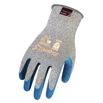 赛立特 5级防割手套，L22600-9 13针BLADEX5，防切割纤维针织内胆，拇指全浸，蓝色乳胶 售卖规格：1副