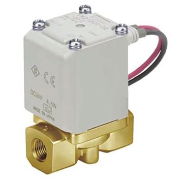 SMC 水用直动式2通电磁阀，VX212EC 直接出线AC110V,接管Rc1/4",孔径3mm 售卖规格：1个