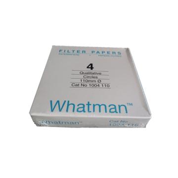 沃特曼/Whatman 定性滤纸，标准级，GR，4，11CM，1004-110 售卖规格：100片/盒