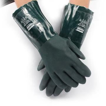 霍尼韦尔/Honeywell PVC防化手套，850FWG/10XL 绿色，12副/打 售卖规格：12副/打