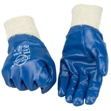 赛立特 丁腈涂层手套，N17210-9 针织绒衬里，手掌蓝色，全浸，罗口手套 售卖规格：1副