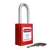 都克 铝锁梁安全挂锁 普通型 PV1，红色