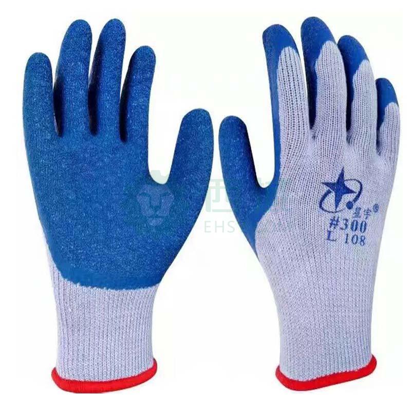 星宇l108-灰纱兰 乳胶皱纹涂层手套