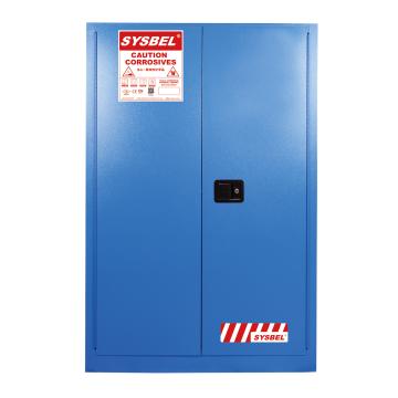 西斯贝尔/SYSBEL 弱腐蚀性液体安全柜，WA810450B FM认证 45加仑/170升 蓝色/手动 不含接地线 售卖规格：1台