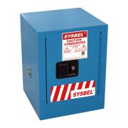 西斯贝尔SYSBEL 弱腐蚀性液体安全柜，CE认证，4加仑/15升，蓝色/手动，不含接地线，WA810040B
