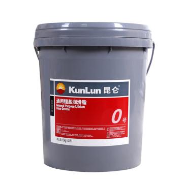 昆仑 润滑脂,通用 锂基脂 0号,15kg/桶