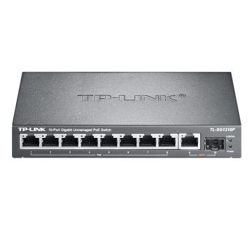 普联/TP-LINK 交换机，SG1210P 8口千兆POE交换机 1千兆口+1千兆光纤口 售卖规格：1个