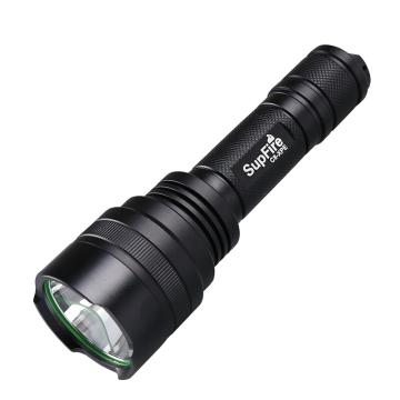 神火 LED強光手電筒，可充電 C8-XPE 升級5W 含1節18650鋰電池、AC16充電器USB口，單位：套