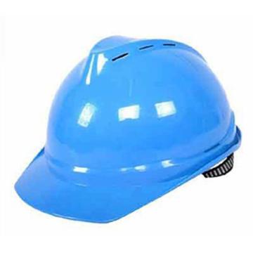 梅思安/MSA V-Gard PE豪华型安全帽，10172516 蓝色，超爱戴帽衬，D型下颏带 售卖规格：1顶
