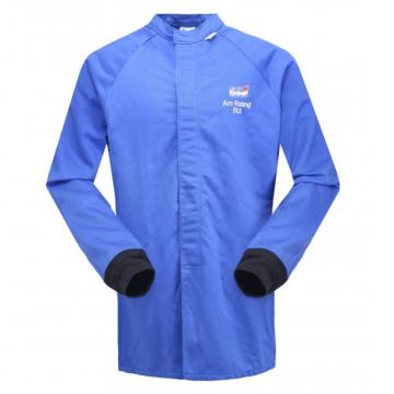 雷克兰/Lakeland 防电弧大褂式上衣，AR26SC-M HRC 3级 26Cal/cm2，蓝色（DH经济面料） 售卖规格：1件