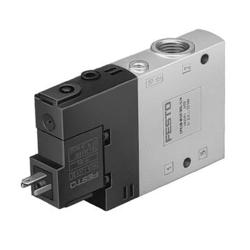 费斯托/FESTO 两位三通单电控电磁阀，CPE18-M3H-3GLS-1/4，163789 常闭型，外部先导式 售卖规格：1个