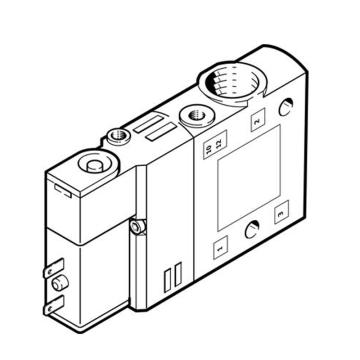 费斯托/FESTO 两位三通单电控电磁阀，CPE14-M1BH-3GL-1/8，196929 常闭型，内部先导式 售卖规格：1个