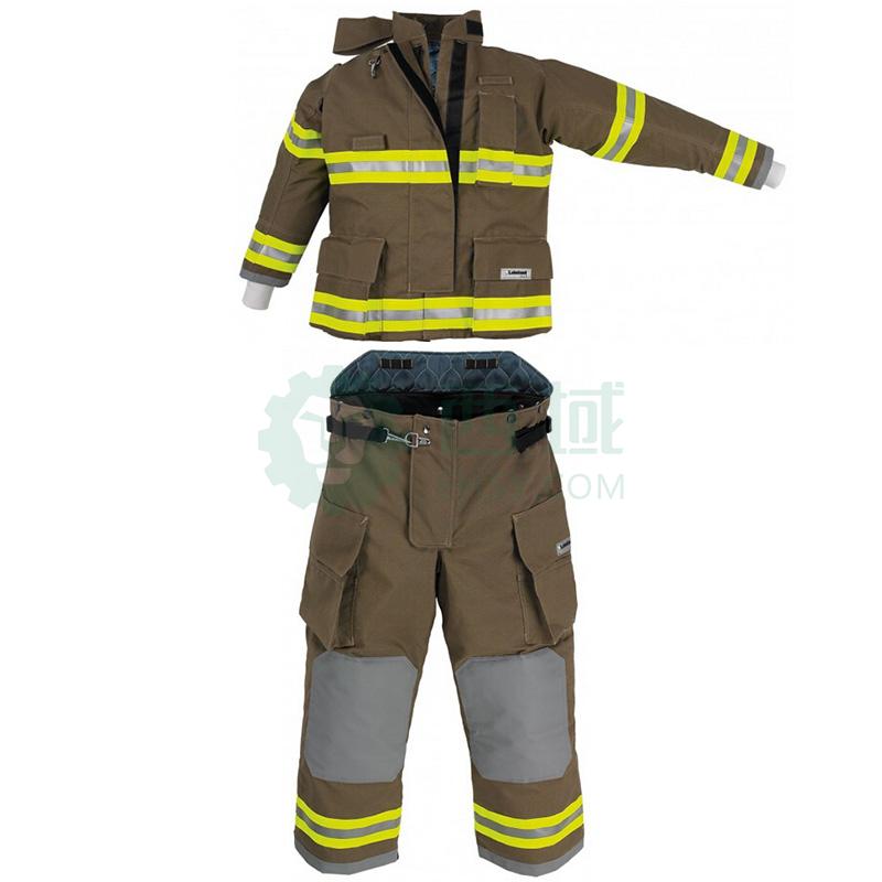 雷克兰 OSX2000灭火服套装，含上衣、裤子、红色连接背带、红色尼龙产品包，M