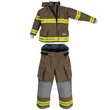 雷克兰/Lakeland OSX2000灭火服套装，含上衣、裤子、红色连接背带、红色尼龙产品包，OSX-B-S 售卖规格：1件