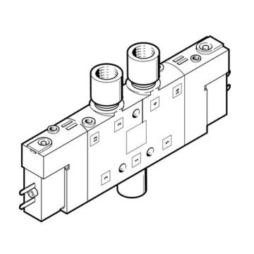 费斯托/FESTO 三位五通中位阀，CPE10-M1BH-5/3BS-M5-B，533164 常开型，外部先导式 售卖规格：1个