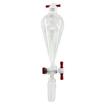 芯硅谷 具磨口分液漏斗 四氟节门 玻璃塞 19/22 25ml，S3004-E25ml-1EA 售卖规格：1个