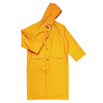 代尔塔/DELTAPLUS 涤纶风衣版连体雨衣，407005-XL,黄色 售卖规格：1件
