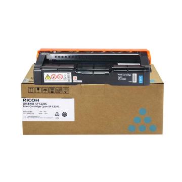 理光/RICOH 墨粉，蓝色 SPC220型 适用SP C220N/222DN/220S/221SF（EDP:406208） 售卖规格：1个