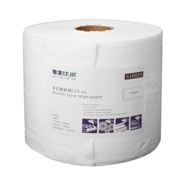 格洁L25双层工业擦拭纸，610 025，25cm×35cm×1000张/卷 2卷/箱 白色 单位：箱