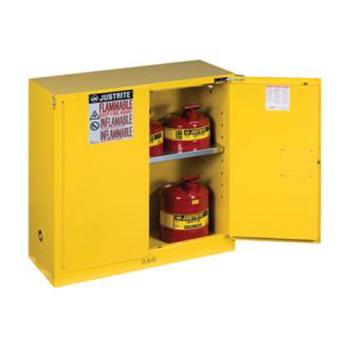 杰斯瑞特/JUSTRITE 黄色易燃液体存储柜，8930201 FM认证 30加仑/114升 双门/自动 售卖规格：1台