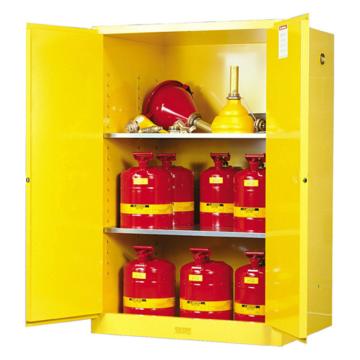 杰斯瑞特/JUSTRITE 黄色易燃液体存储柜，8990001 FM认证 90加仑/341升 双门/手动 售卖规格：1台