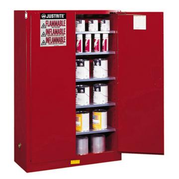 杰斯瑞特/JUSTRITE 红色可燃液体存储柜，8945111 FM认证 60加仑/227升 双门/手动 售卖规格：1个