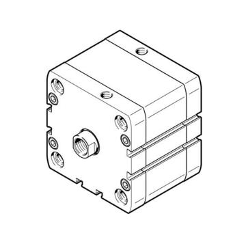 费斯托 紧凑型气缸，ADN-80-40-I-P-A，536368 ISO 21287，活塞杆杆端内螺纹 售卖规格：1个