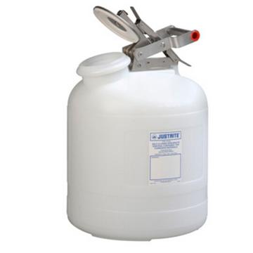 杰斯瑞特/JUSTRITE 自动关闭式聚乙烯废物罐（配有不锈钢部件），12765 5加仑/19升 售卖规格：1个