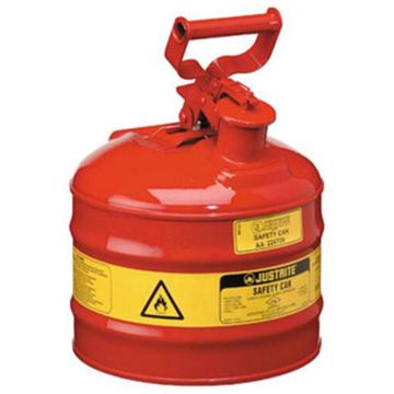 杰斯瑞特/JUSTRITE Ⅰ型钢制安全罐-红色（悬摆扳柄），7120100Z 2加仑/7.5升 售卖规格：1个