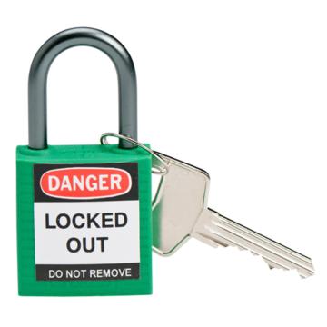 贝迪/BRADY 绝缘安全挂锁，143152 铝合金锁钩 绿色 售卖规格：1把