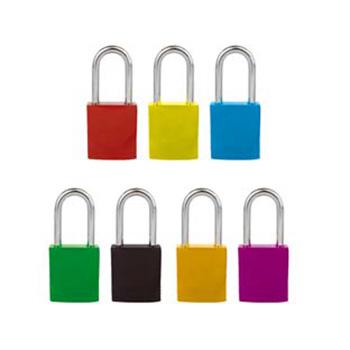 安赛瑞 安全挂锁（红），14692 铝合金锁体 钢制锁梁 红色 锁梁Ф6mm 高38mm 售卖规格：1把
