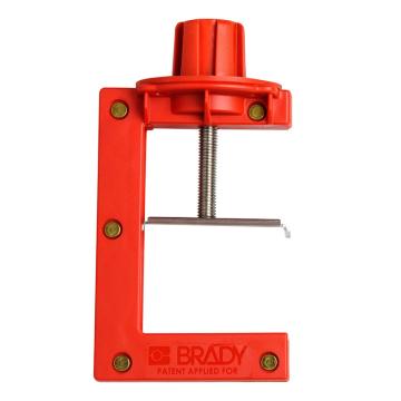 贝迪/BRADY 蝶阀锁具，121505 大号(适合阀门手柄厚度50.8~102mm) 售卖规格：1个