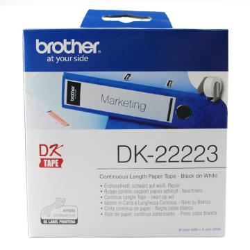 兄弟/BROTHER DK色带，DK-22223 50mm*30.48m 白底/黑字 售卖规格：1卷