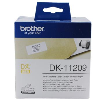 兄弟/BROTHER DK色带，DK-11209 29mm*62mm 白底/黑字（纸质800张） 售卖规格：1盒