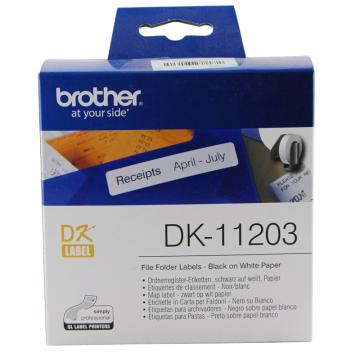 兄弟/BROTHER DK色带，DK-11203 17mm*87mm 白底/黑字（纸质300张） 售卖规格：1盒