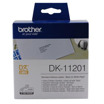 兄弟/BROTHER DK色带，DK-11201 29mm*90mm 白底/黑字（纸质400张） 售卖规格：1盒