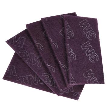 3M 7521工业百洁布，紫色，5'×8'(120×200mm)，XH003859150，60片/卷，单位:卷