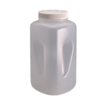 耐洁/NALGENE 大广口方形瓶，聚丙烯；白色聚丙烯螺旋盖，4L容量，2122-0010 售卖规格：6个/箱