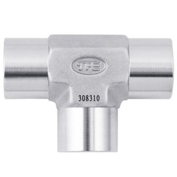 JPE 内牙三通，BS6-T01-R 1/8"PT不锈钢316 售卖规格：1个