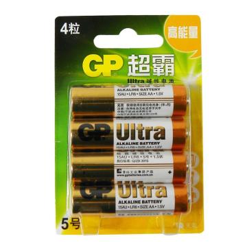 超霸 碱性电池 ，GP15AU-2EL4 4节/卡 单位：卡