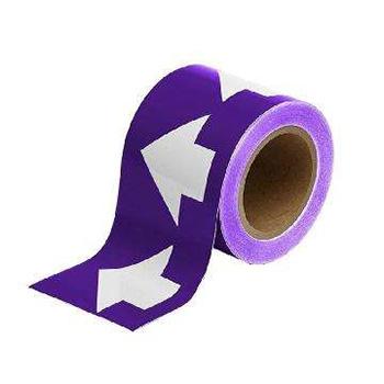 安赛瑞 管道流向箭头带-紫，高性能自粘性材料，100mm宽×27m长，33532 售卖规格：1卷