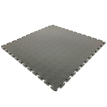 爱柯部落耐磨耐压防滑工业地板砖，PVC灰色圆点500*500*6.5mm，单位：片