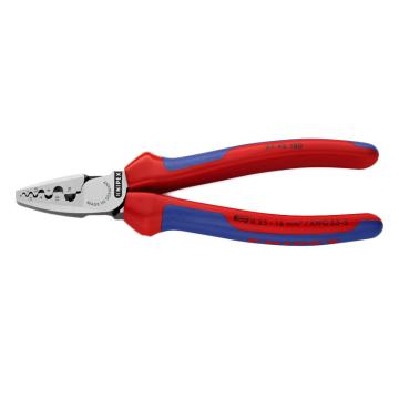 凯尼派克/KNIPEX 套管压线钳（抛光，97 72 180 双色手柄），压接0.25-16.0mm² 售卖规格：1把