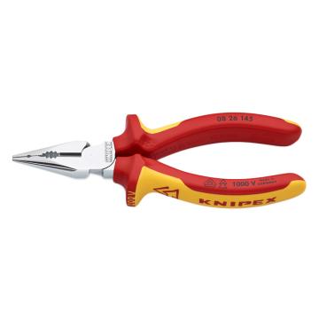 凯尼派克/KNIPEX 绝缘尖嘴钢丝钳，08 26 145 145mm 售卖规格：1把