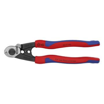 凯尼派克/KNIPEX 钢绳剪切钳（抛光头，95 62 190 双色柄），剪切7mm 售卖规格：1把